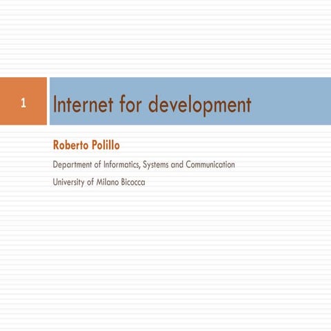 Internet for Development