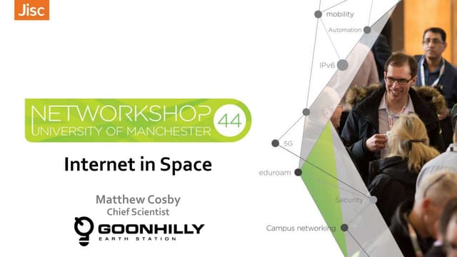 Internet in space - Networkshop44
