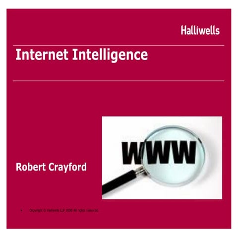 Internet Intelligence