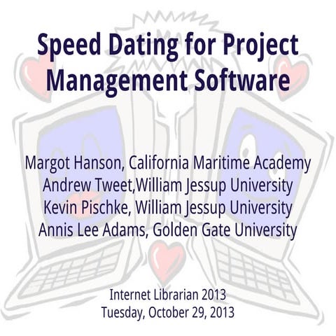 Speed Dating for Project Management Software