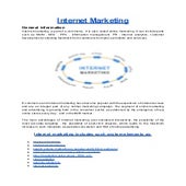 Internet marketing