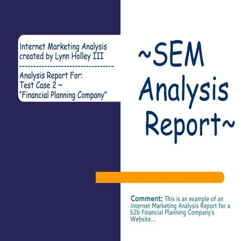 SEO/SEM Report
