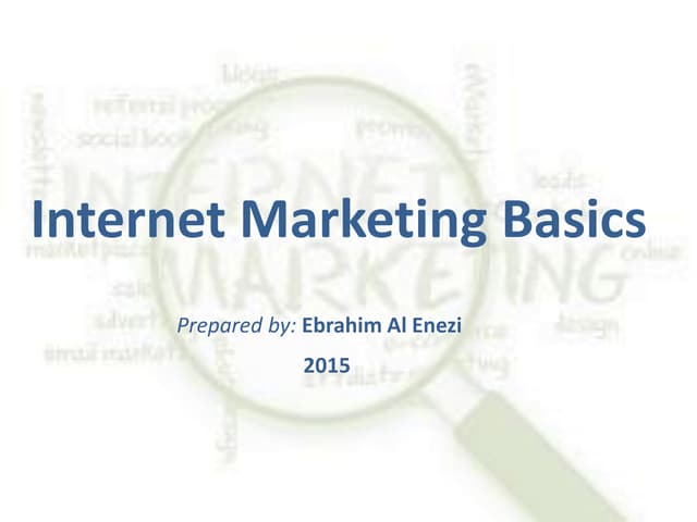 Internet Marketing Basics