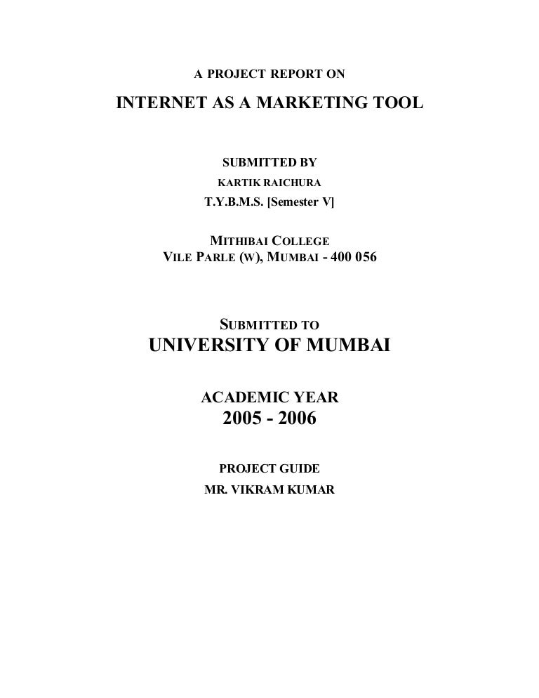 report front cover