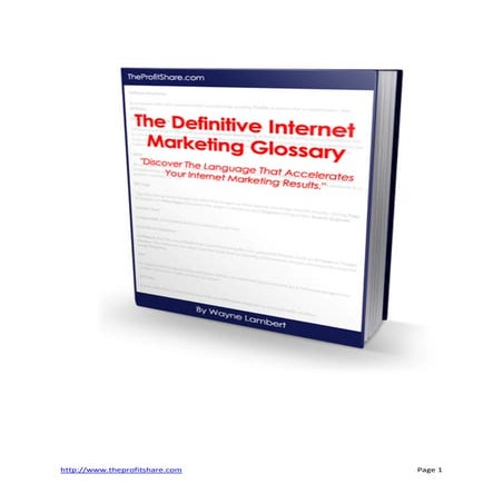 Internetmarketing glossary