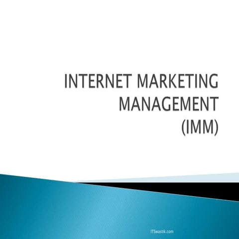 Internet marketing management