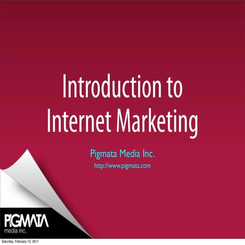 Introduction to Internet Marketing