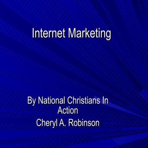 Internet marketing slide
