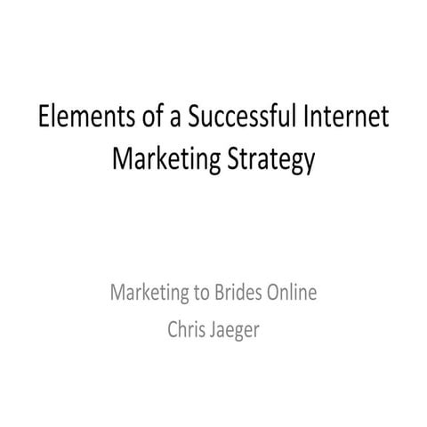 Internet Marketing Strategy With Chris Jaeger