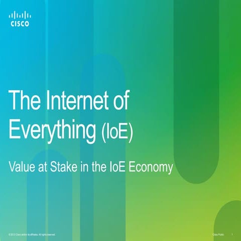 Internet of Everything (IoE) Economy