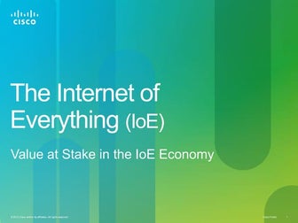 Internet of Everything (IoE) Economy