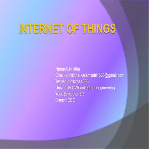 Internet of things