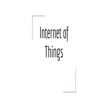 Internet of things