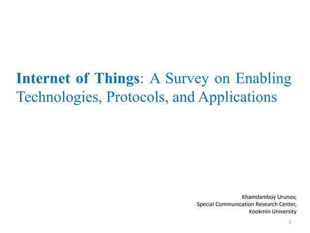 Internet of things
