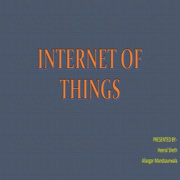 Internet of things