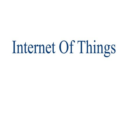 Internet of things