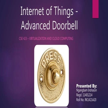 Internet of things (IOT)  - Advanced Doorbell