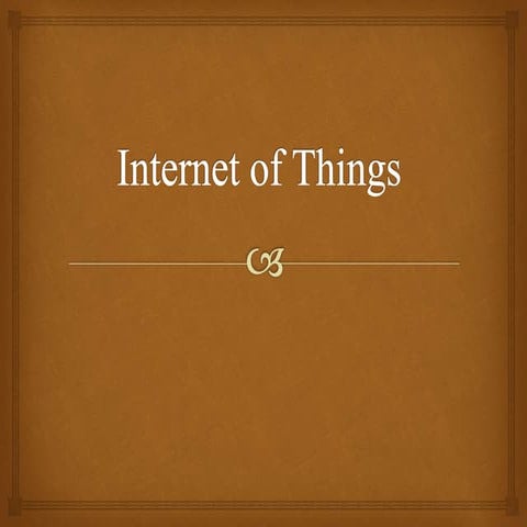 Internet of things
