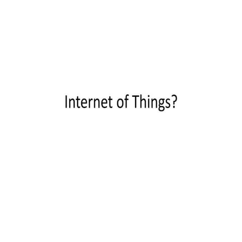 Internet of Things