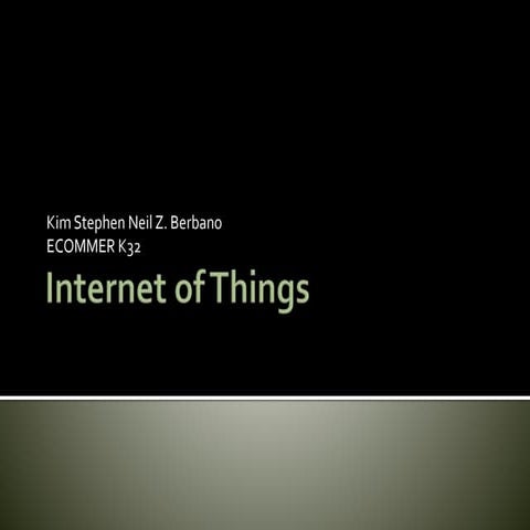 Internet of things  berbano k32
