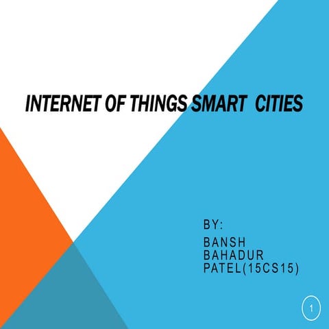 Internet of things for smart cities | PPTX