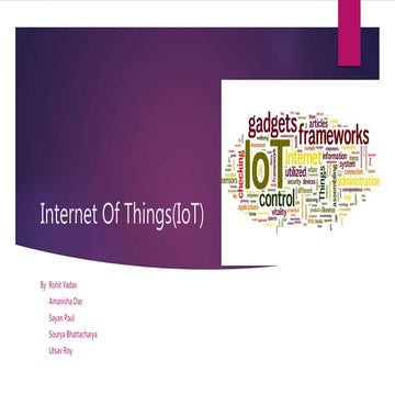 Internet of things(io t)