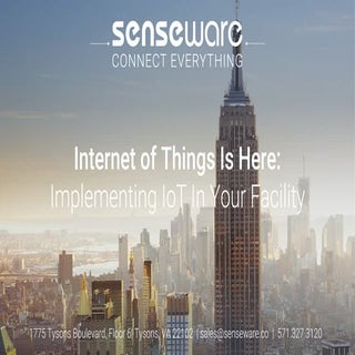 The Internet of Things is Here: Imp...