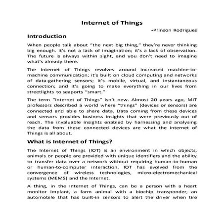 Internet of Things
