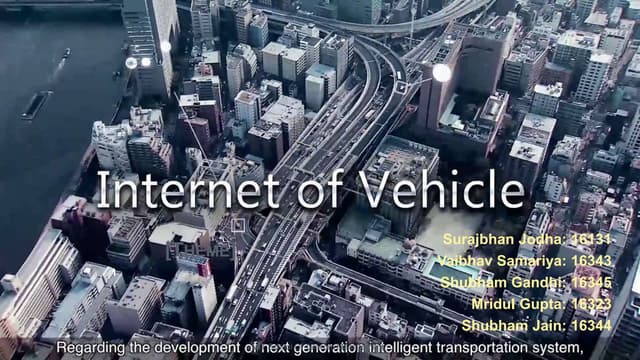 Internet of vehicles