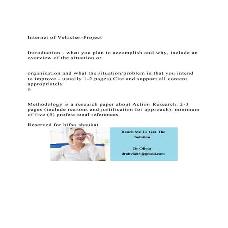 Internet of Vehicles-ProjectIntroduction - what you plan t.docx