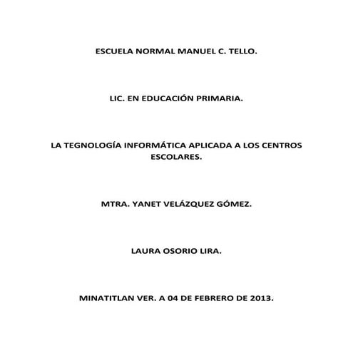 Internet para los jovenes (ensayo)