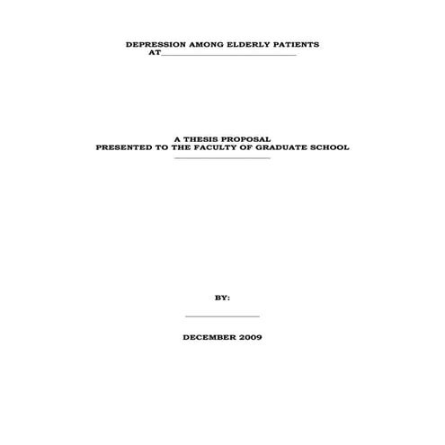 Internet Post On Depression Among Elderly