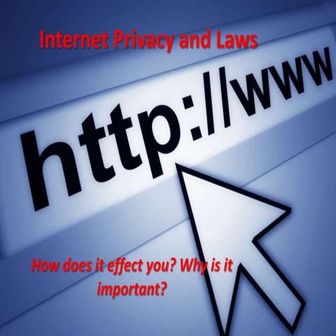 Internet privacy and laws
