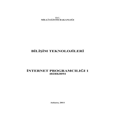 Internet programcılığı 1
