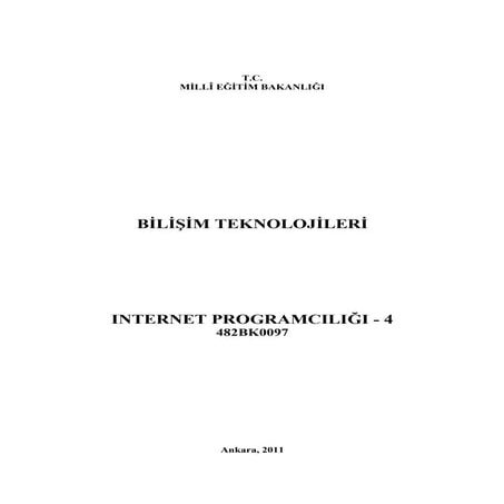 Internet programcılığı 4