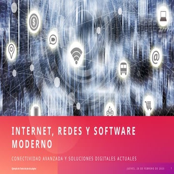 Conceptos y de3finiciones de internet, redes, y software moderno | PPTX