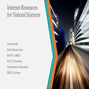 Internet resources for natural science