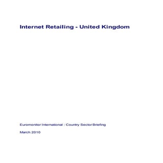 Internet retailing   united kingdom