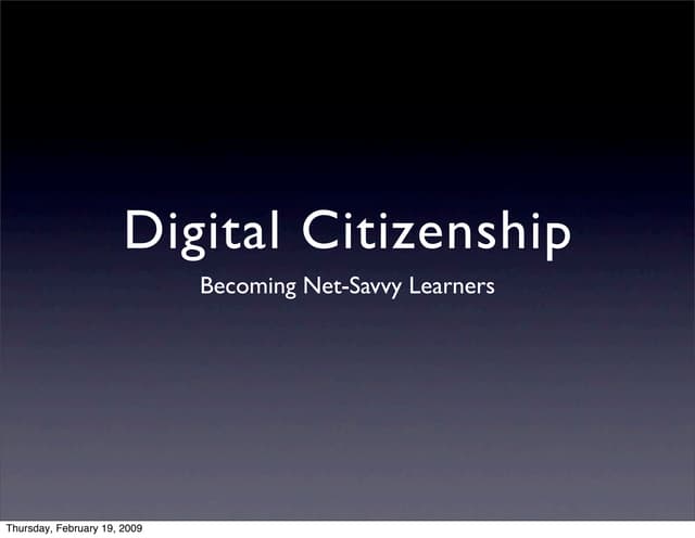 Digital Citizenship
