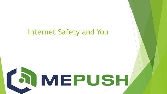 Internet safety and you
