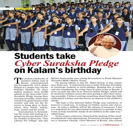 Internet safety pledge