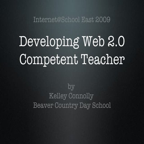 Developing Web 2.0 Teachers