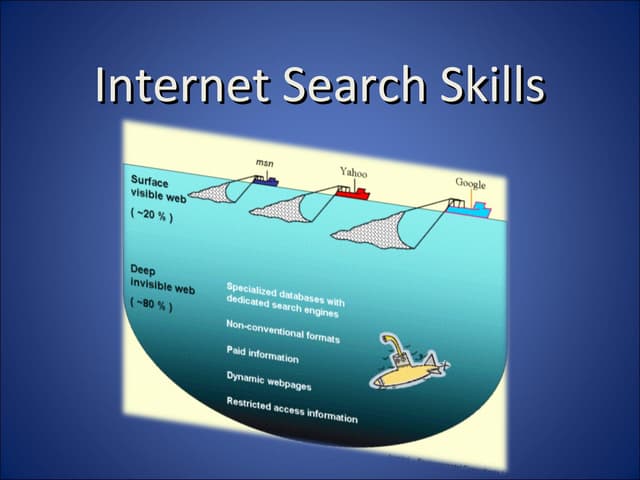 Internet search skills