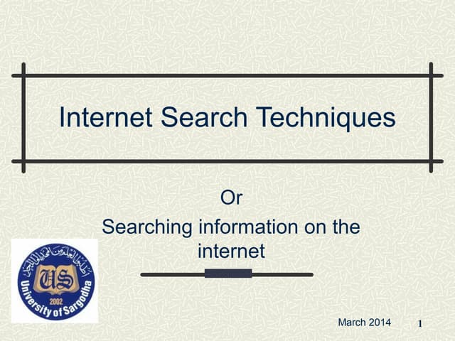Internet search techniques by tariq ghayyur1