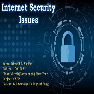 Internet security issues