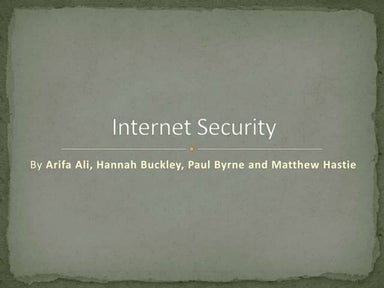 Internet security powerpoint