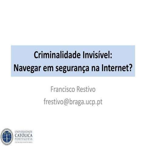 Navegar em Segurança na Internet