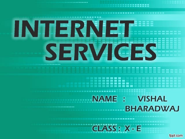 Internet Services | PPTX