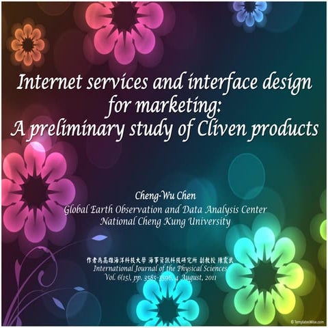 Internet services and interface design for marketing