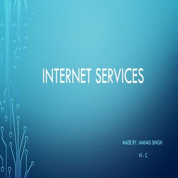 Internet Services | PPTX